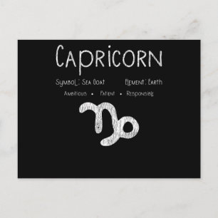 Cartão Postal Horóscopo de Capricórnio Astronomia Signo do Zodía