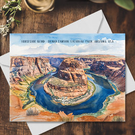 Cartão Postal Horseshoe Bend Parque Nacional do Grand Canyon