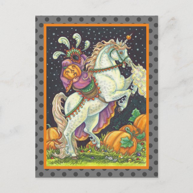 CARTÃO POSTAL HORSEWOMAN SEM CABEÇA, HALLOWEEN (Frente)