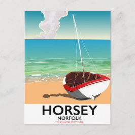 Cartão Postal Horsey Norfolk Beach poster de viagens
