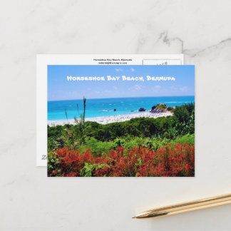 Cartão Postal Horsferes Bay Beach, Bermudas Postcard