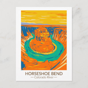 Cartão Postal Horsferes Bend Colorado River Vintage