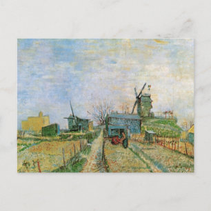 Cartão Postal Horta em Montmartre por Vincent van Gogh