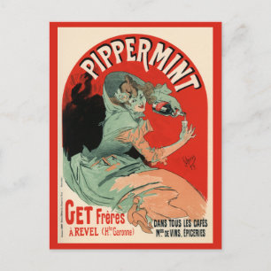 Cartão Postal Hortelã-pimenta, Jules Chéret