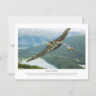 Cartão Postal Horten Ho229