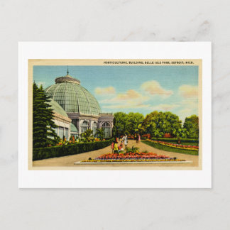 Cartão Postal Horticultura Building, Belle Isle Park, Michigan