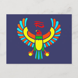 Cartão Postal Horus Falke Auge falcon olho de gavião