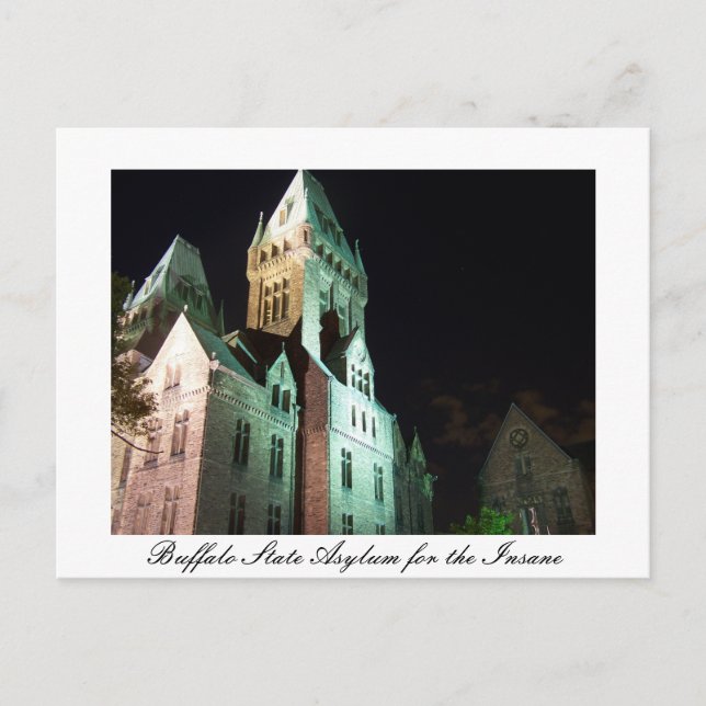 Cartão Postal Hospício Estadual de Búfalo (Frente)