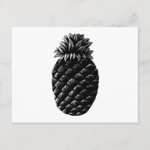 Cartão Postal Hospitalidade Abacaxi Preto MUSEUM Zazzle Gift