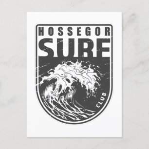 Cartão Postal Hossegor Surf Club France Emblem