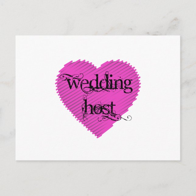 Cartão Postal Host de Casamento (Frente)