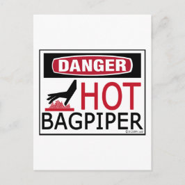 Cartão Postal Hot Bagpiper