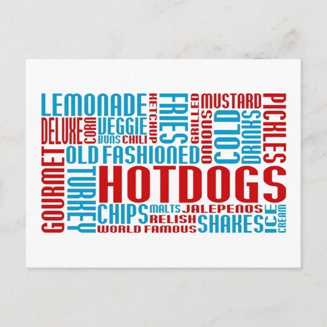 Cartão Postal hot dog chit (Frente)