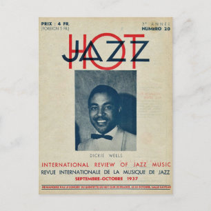 Cartão Postal Hot Jazz França 1937