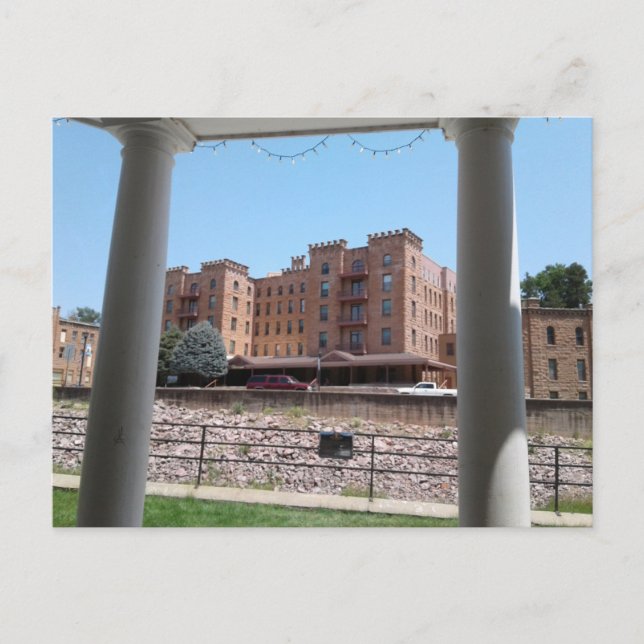 Cartão Postal Hot Primaveras, Dakota do Sul (Frente)