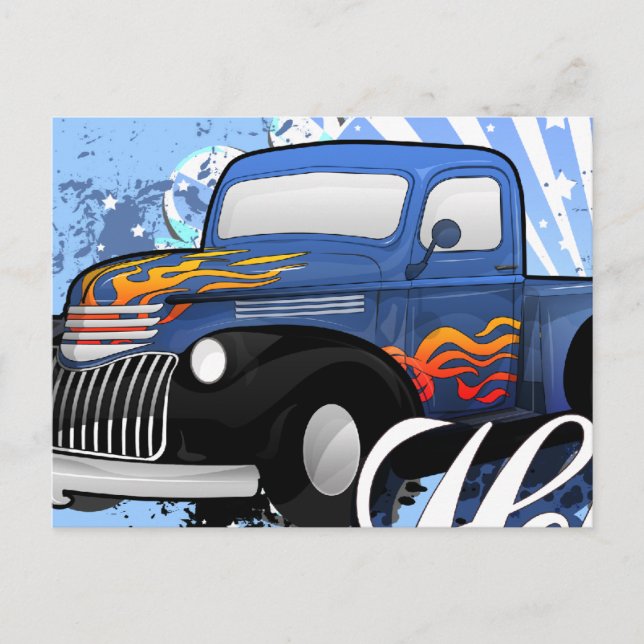 Cartão Postal Hot Rod (Frente)
