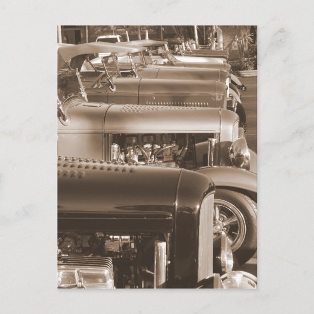 Cartão Postal Hot Rods (Frente)