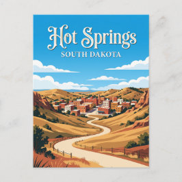 Cartão Postal Hot Springs Dakota do Sul