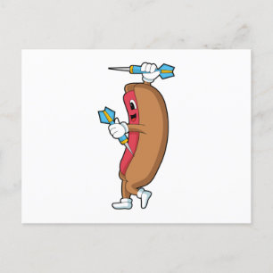 Cartão Postal Hotdog em Darts com Dardo.PNG