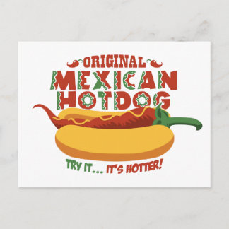 Cartão Postal Hotdog mexicano
