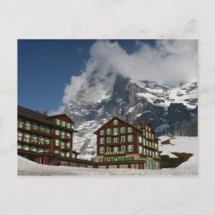 Cartão Postal Hotéis suíços na Suiça de Kleine Scheidegg