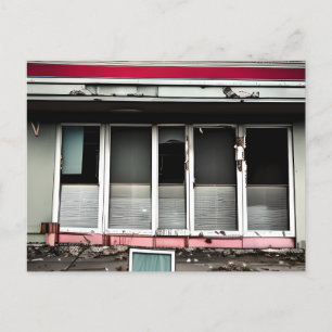 Cartão Postal Hotel Abandonado Perdeu Espaços Debilitados