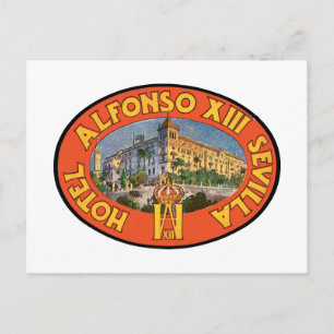 Cartão Postal Hotel Alfonso XIII Sevilha