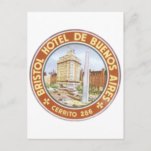 Cartão Postal Hotel Bristol em Buenos Aires