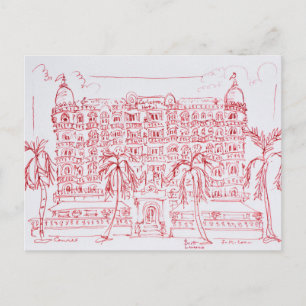 Cartão Postal Hotel Carlton, Cannes, França
