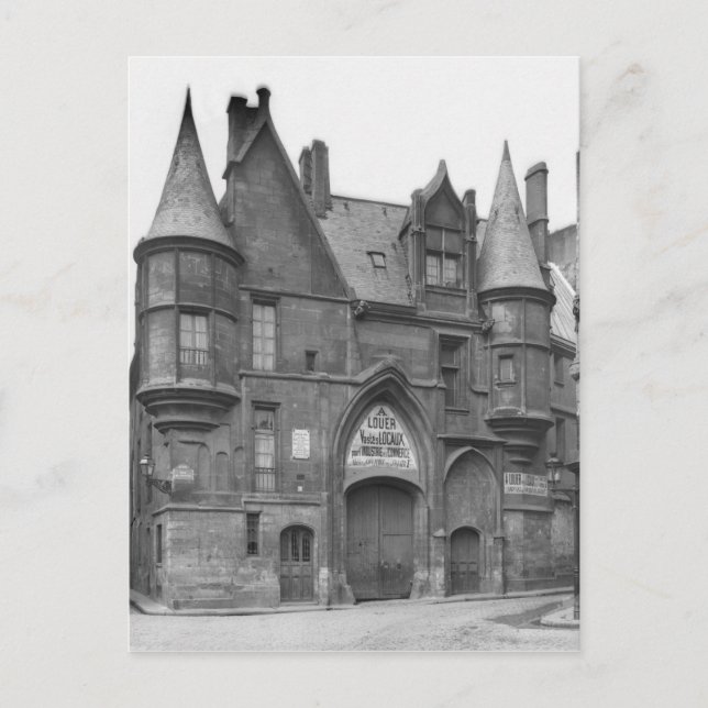 Cartão Postal Hotel de Sens, final do século XIX (Frente)