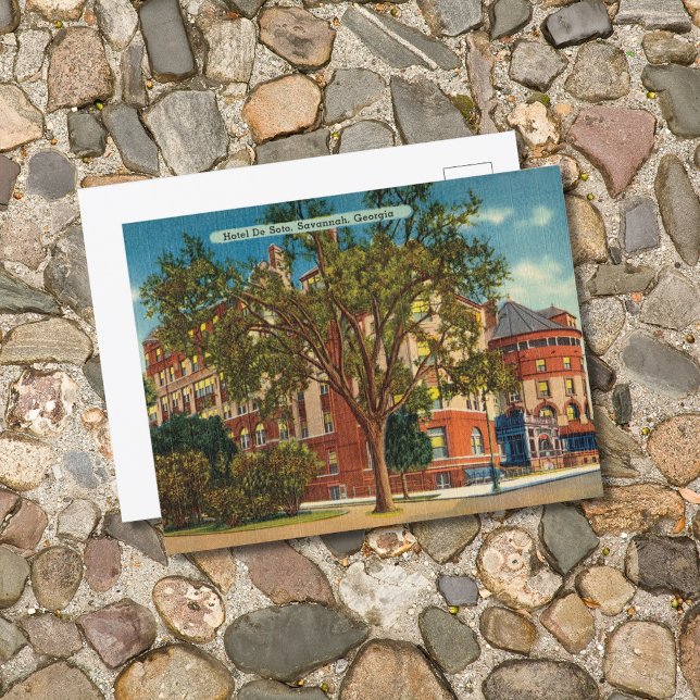 Cartão Postal Hotel DeSoto Histórico Savannah GA (Criador carregado)