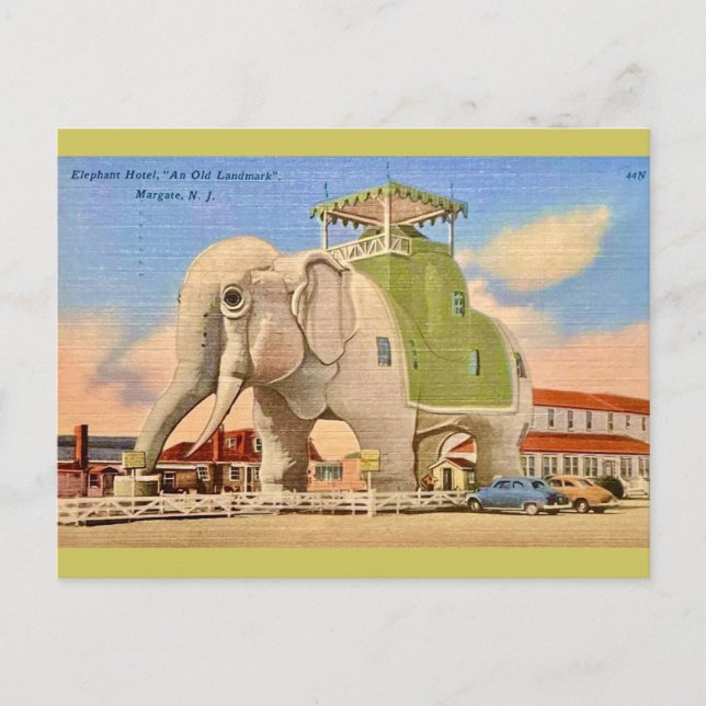 Cartão Postal Hotel Elefante Vintage  (Frente)