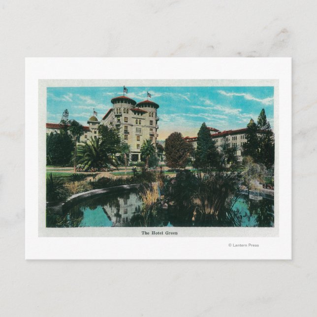 Cartão Postal Hotel Green e MotivosPasadena, CA (Frente)