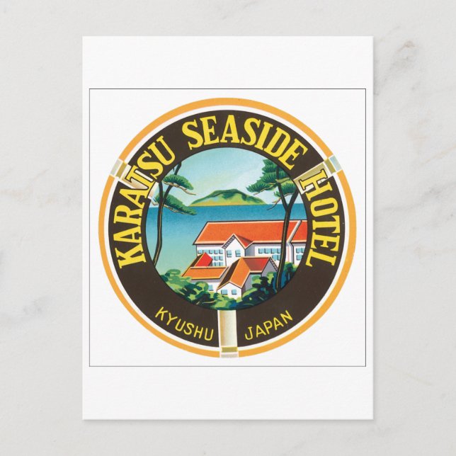 Cartão Postal Hotel Karatsu Seaside (Frente)