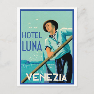 Cartão Postal Hotel Luna Venezia