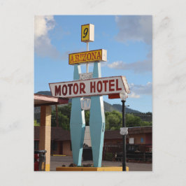 Cartão Postal Hotel Motor de arizona na Rota 66