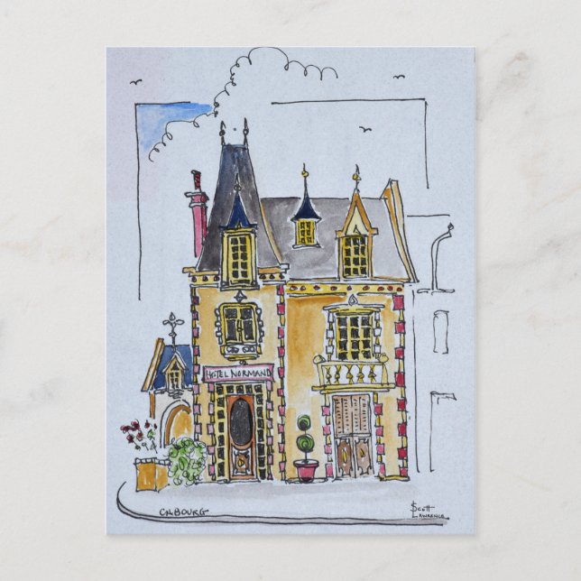 Cartão Postal Hotel Normandy | Cobourg, França (Frente)