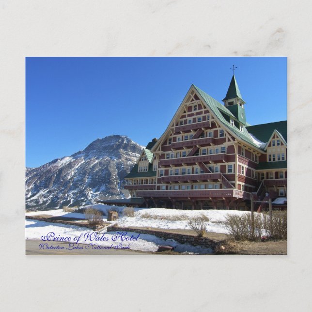 Cartão Postal Hotel Prince of Wales (Frente)