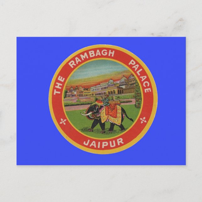 Cartão Postal Hotel Rambagh Palace - Jaipur India - Viagem (Frente)