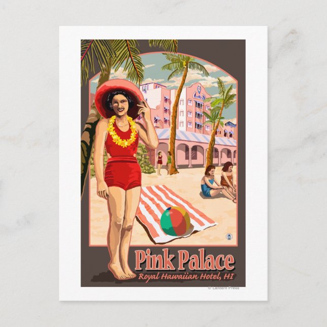 Cartão Postal Hotel Real Hawaiian no Havaí (Frente)