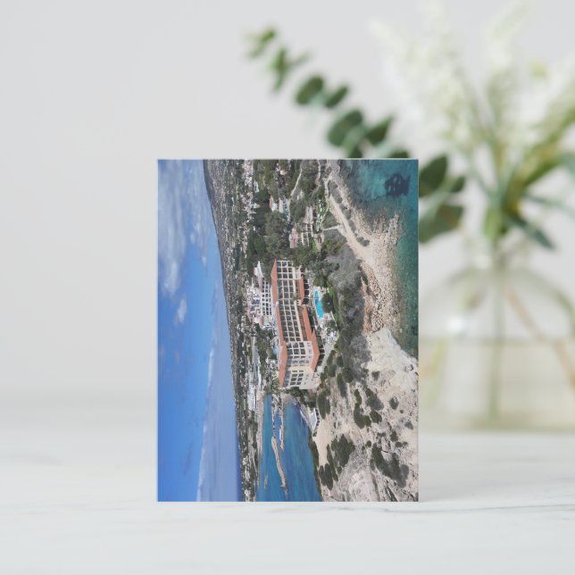 Cartão Postal Hotel Thalassa, Baía dos Corais, Paphos (Em pé/Frente)