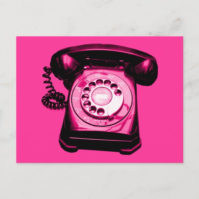 Cartão Postal Hotline em Crimson (Frente)