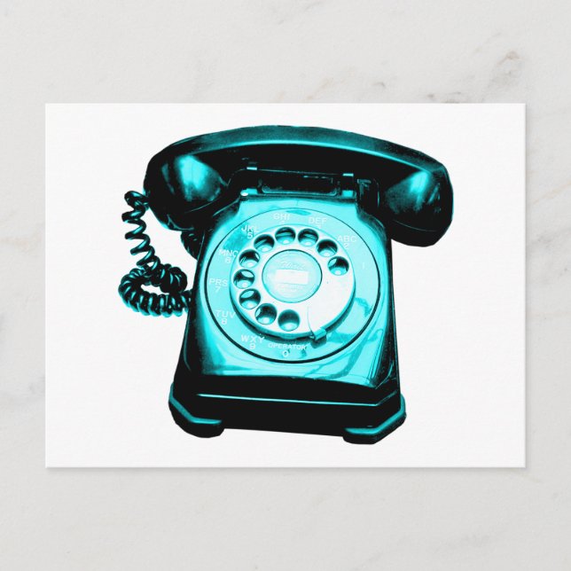 Cartão Postal Hotline em Cyan (Frente)