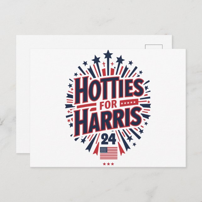 Cartão Postal Hotties para Harris (Frente/Verso)