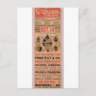 Cartão Postal Houdini, Teatro Retro 'Orpheuw'