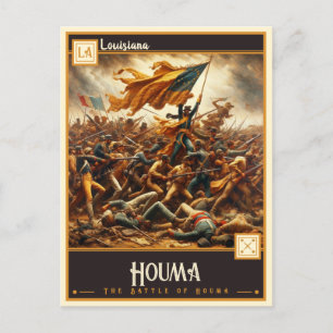 Cartão Postal Houma, Louisiana   Vintage