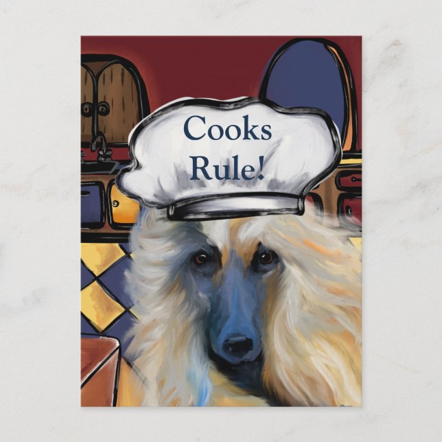 Cartão Postal Hound Afegão (Frente)