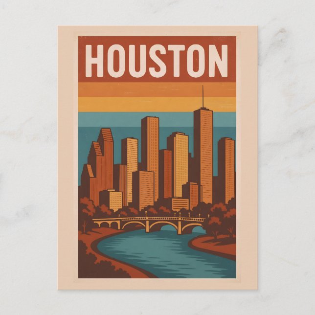 Cartão postal HOUSTON (Frente)