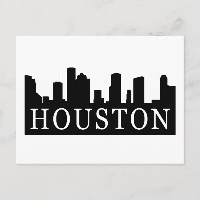 Cartão Postal Houston Skyline (Frente)