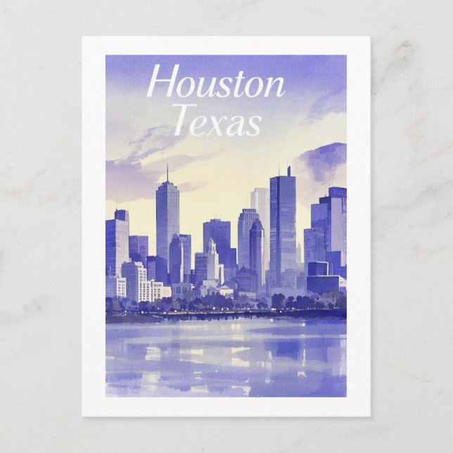 Cartão postal Houston Texas (Frente)